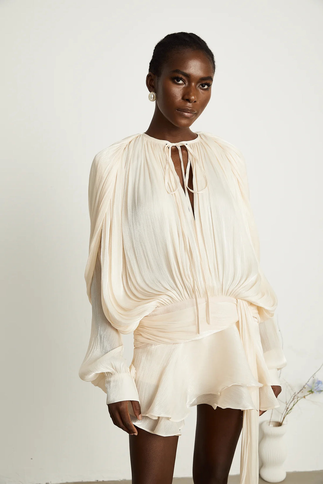 Eugenie Ruffle Mini Dress
