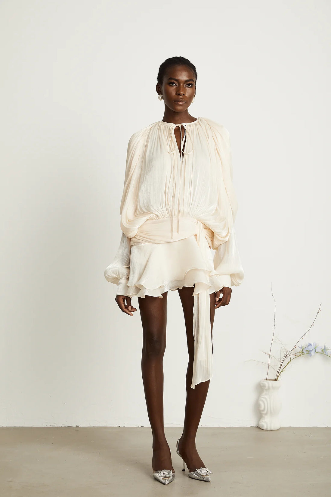 Eugenie Ruffle Mini Dress