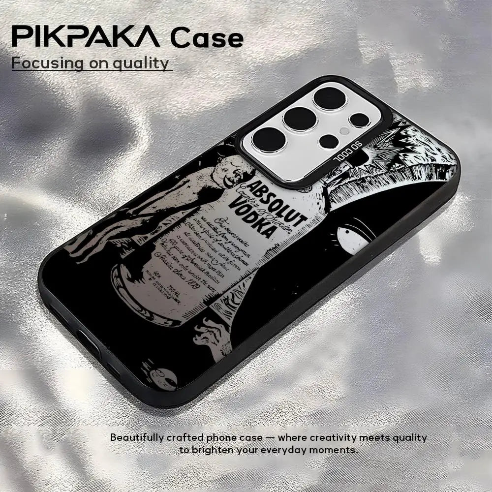 A-Absolut p-Pernod r-Ricard Phone Case For Samsung Galaxy S25 Edge S24 S23 S22 S21 S20 Ultra Silicone Colorful Silver Phone Case