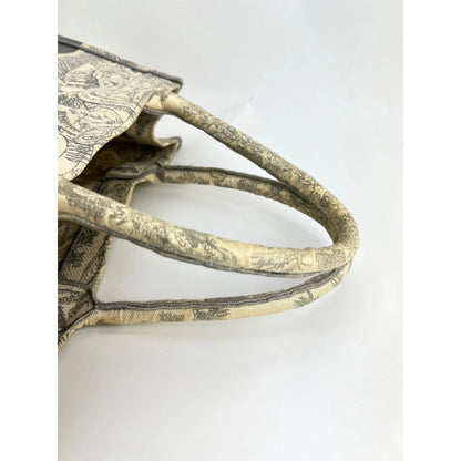 Medium Dior Book Gray Embroidery Tote