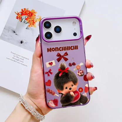 Vute Cartoon M-Monchhichi Phone Case For IPhone 17 16 15 14 13 12 11 Pro Max Air Matte Laser Aurora Shockproof Phone Case