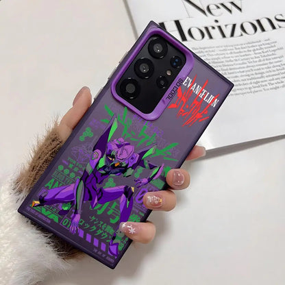 Anime E-Evangelion 01 Phone Case For Samsung Galaxy S25 Edge S24 S23 S22 S21 S20 Ultra Silicone Colorful Silver Phone Case