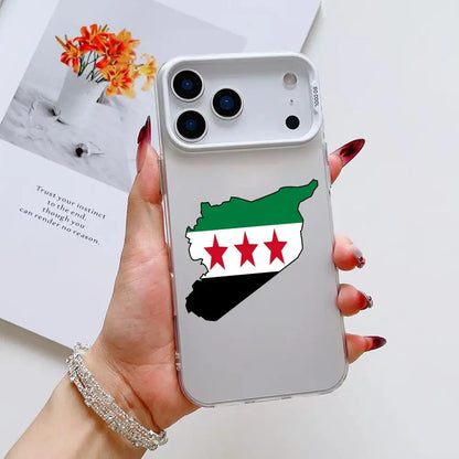 new Flag Syria Design Phone Case For iPhone 17 16 15 14 13 12 11 Pro Max Air Matte Laser Aurora Shockproof Phone Case