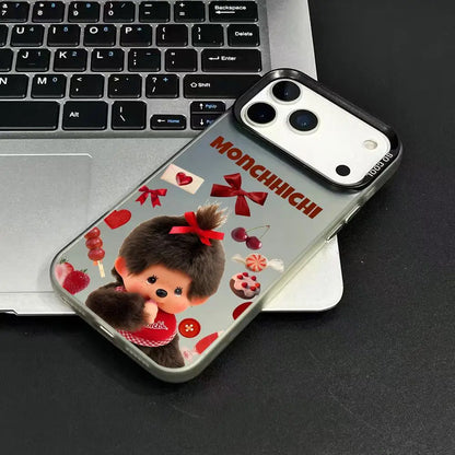 Vute Cartoon M-Monchhichi Phone Case For IPhone 17 16 15 14 13 12 11 Pro Max Air Matte Laser Aurora Shockproof Phone Case