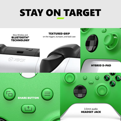 Wireless Controller – Velocity Green – for  Series X|S,  One, Pcs, Tvs, Mobile, and More