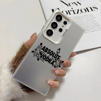 A-Absolut p-Pernod r-Ricard Phone Case For Samsung Galaxy S25 Edge S24 S23 S22 S21 S20 Ultra Silicone Colorful Silver Phone Case