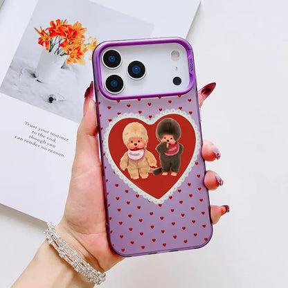 Vute Cartoon M-Monchhichi Phone Case For IPhone 17 16 15 14 13 12 11 Pro Max Air Matte Laser Aurora Shockproof Phone Case