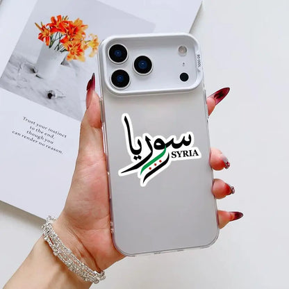 new Flag Syria Design Phone Case For iPhone 17 16 15 14 13 12 11 Pro Max Air Matte Laser Aurora Shockproof Phone Case