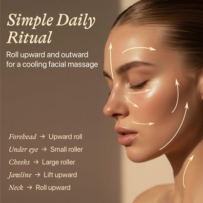 Jade Roller for Face - Smoothes Fine Lines & Wrinkles