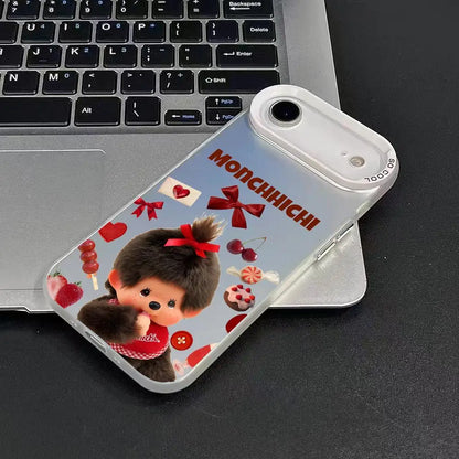 Vute Cartoon M-Monchhichi Phone Case For IPhone 17 16 15 14 13 12 11 Pro Max Air Matte Laser Aurora Shockproof Phone Case