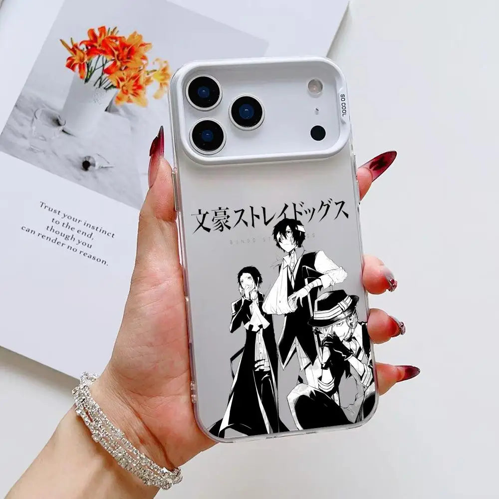 Anime B- Bungo S-Stray Dogs Phone Case For iPhone 17 16 15 14 13 12 11 Pro Max Air Matte Laser Aurora Shockproof Funda