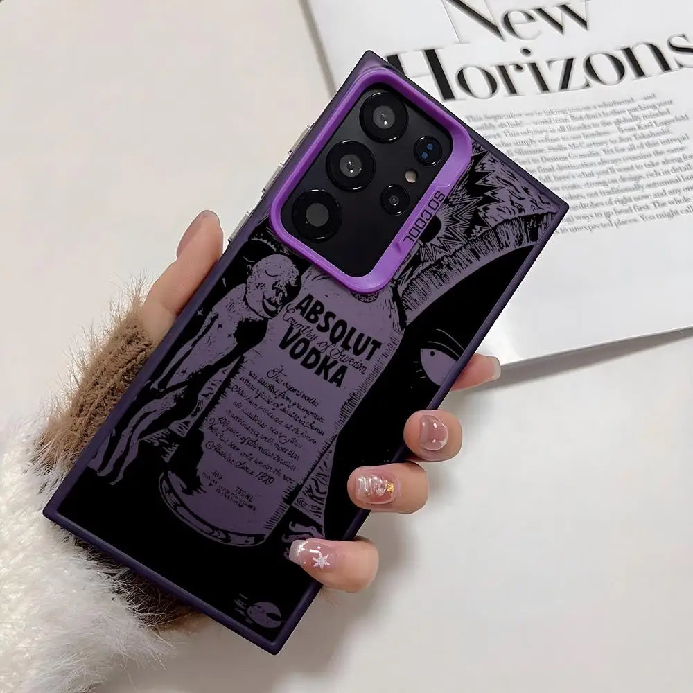A-Absolut p-Pernod r-Ricard Phone Case For Samsung Galaxy S25 Edge S24 S23 S22 S21 S20 Ultra Silicone Colorful Silver Phone Case