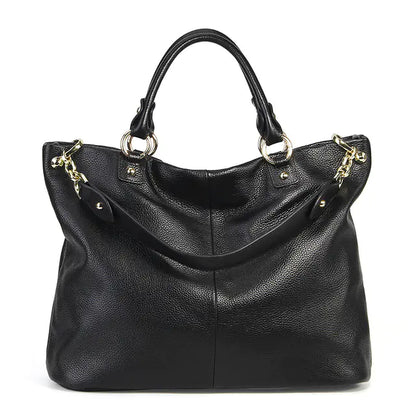 American Retro Cowhide Tote Bag for Women