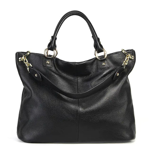 American Retro Cowhide Tote Bag for Women
