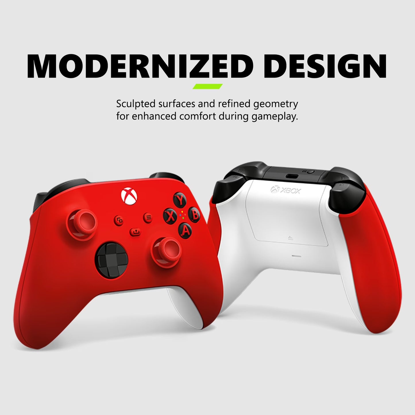Microsoft  Wireless Controller - Pulse Red – for  Series X|S,  One, Pcs, and Cloud-Enabled Devices