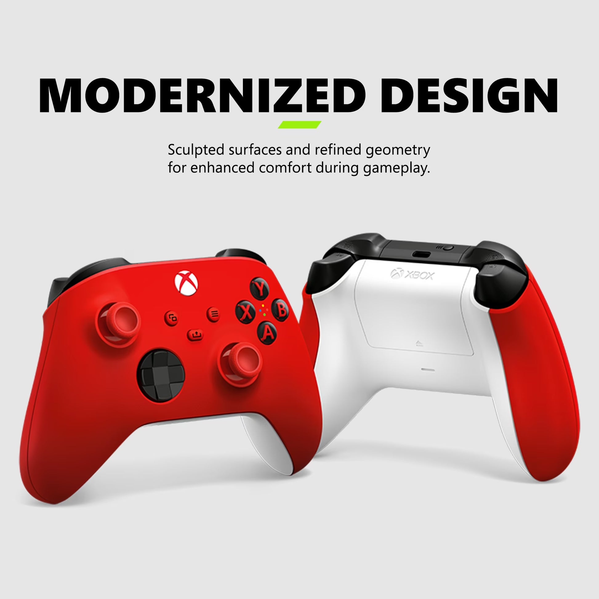 Microsoft  Wireless Controller - Pulse Red – for  Series X|S,  One, Pcs, and Cloud-Enabled Devices