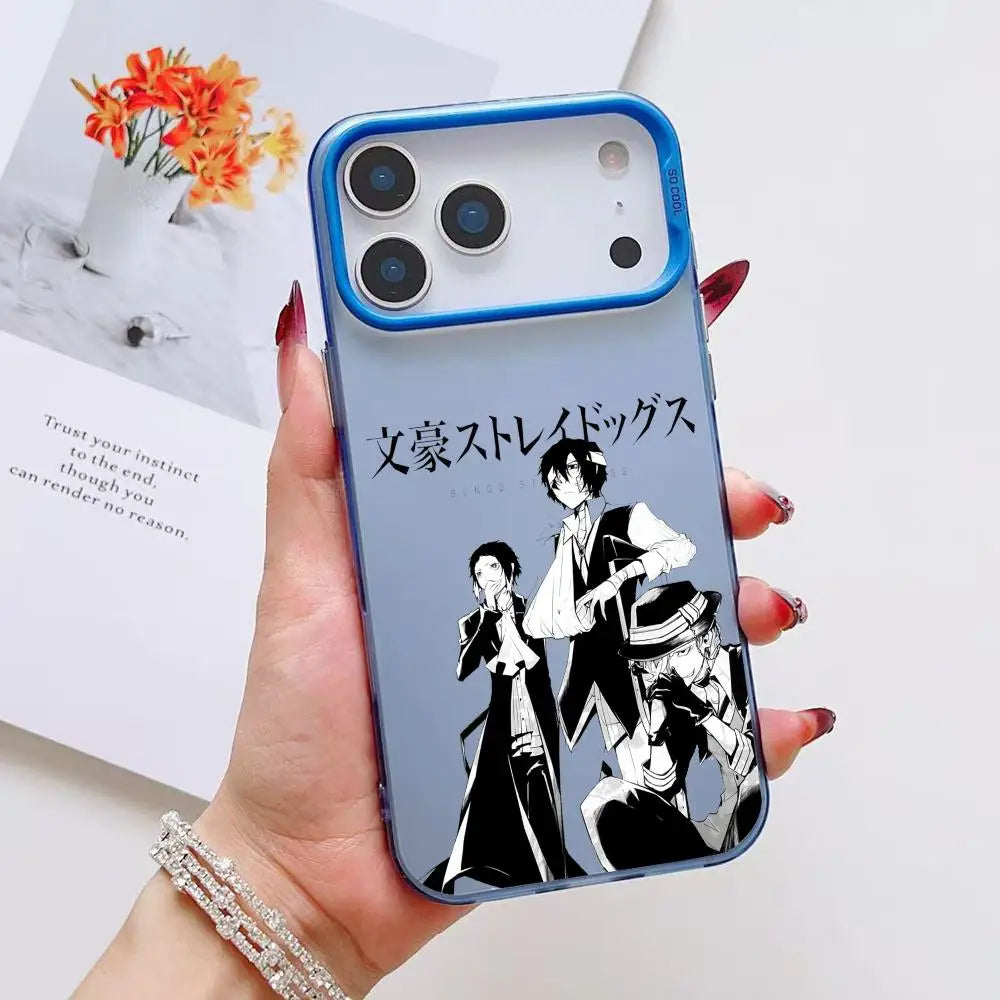 Anime B- Bungo S-Stray Dogs Phone Case For iPhone 17 16 15 14 13 12 11 Pro Max Air Matte Laser Aurora Shockproof Funda
