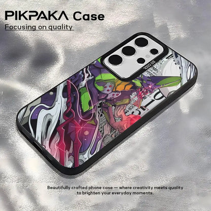 Anime E-Evangelion 01 Phone Case For Samsung Galaxy S25 Edge S24 S23 S22 S21 S20 Ultra Silicone Colorful Silver Phone Case