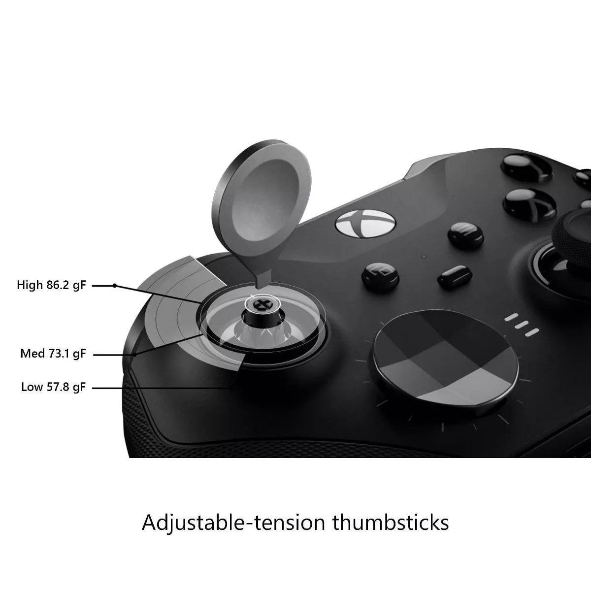XBOX Elite Wireless Controller Series 2 – XBOX Series X|S, XBOX One, and Windows Devices - Black