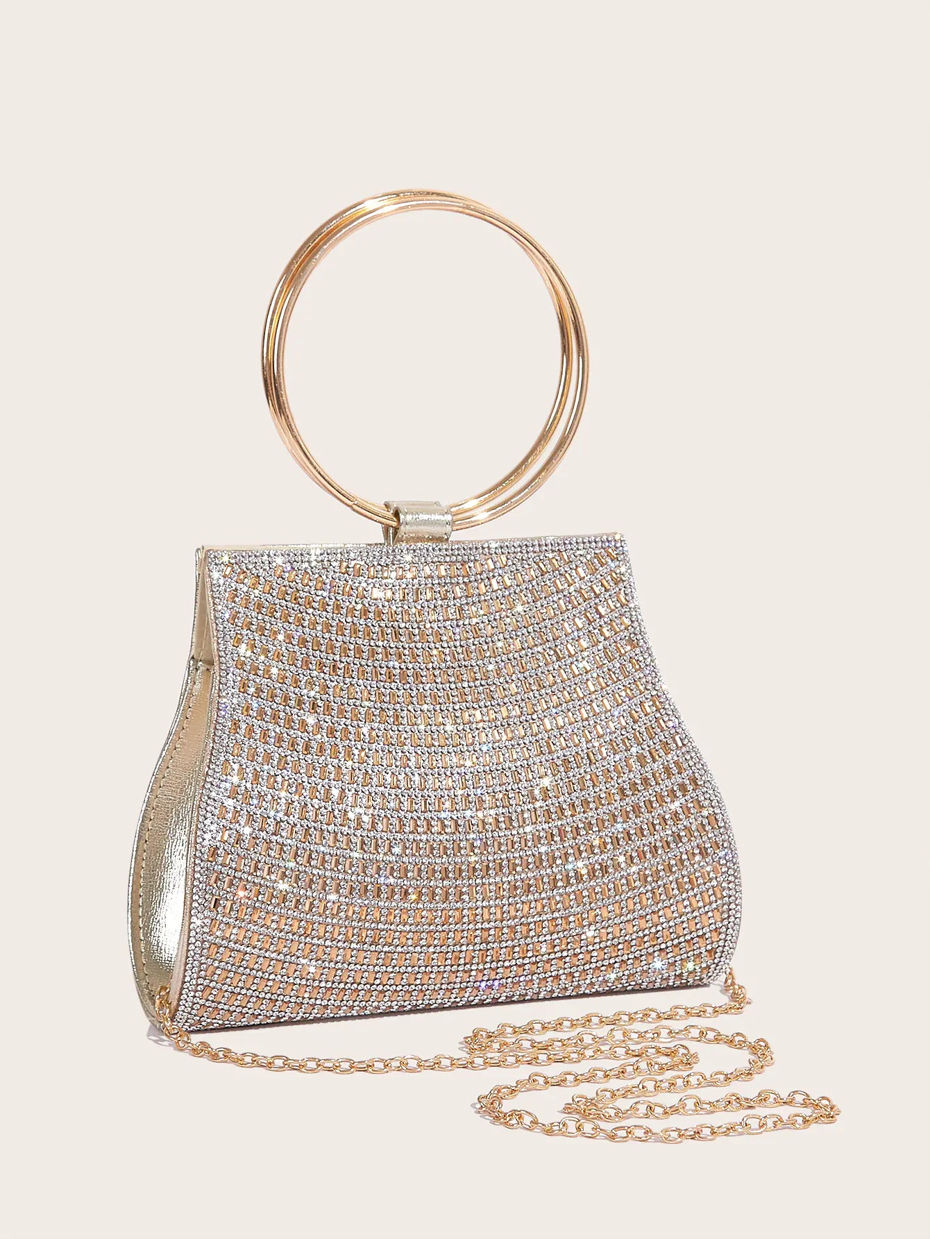 Luxury Pearl Rhinestone Clutch Bag for Women