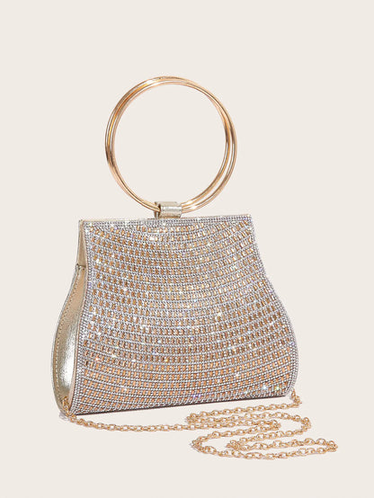 Luxury Pearl Rhinestone Clutch Bag for Women