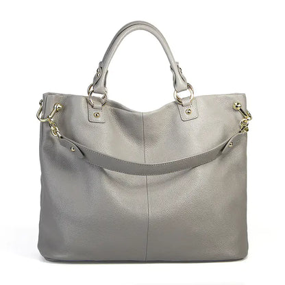 American Retro Cowhide Tote Bag for Women