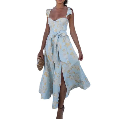 2023 Summer Fashion Elegant Floral Maxi Dress for Women