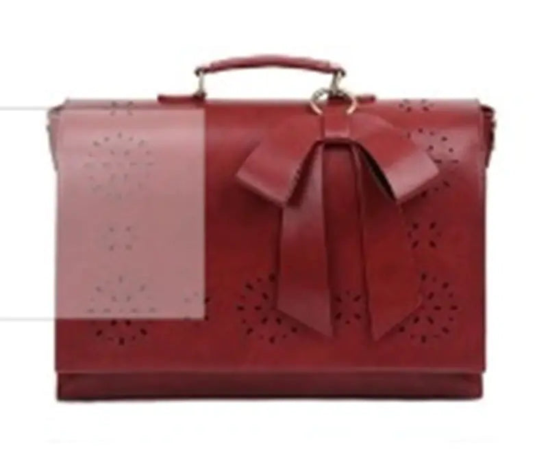 Hollow Oil Leather Bag for Women