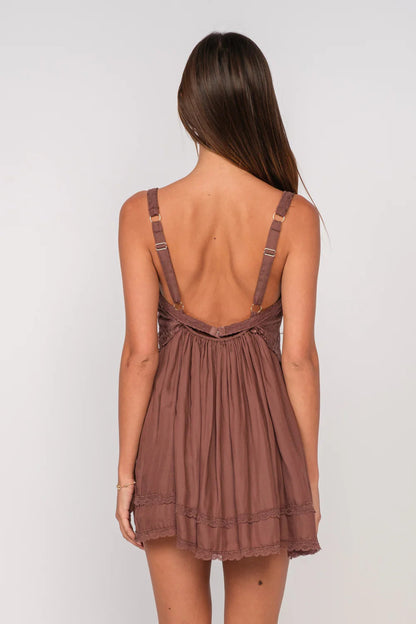Chestnut Baby Doll Dress