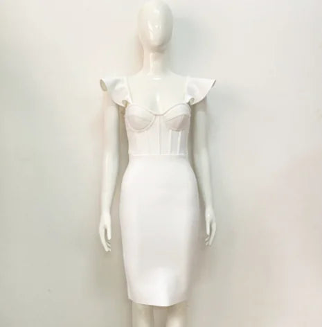 Elegant Solid Color Hip-Hugging Dress for Women