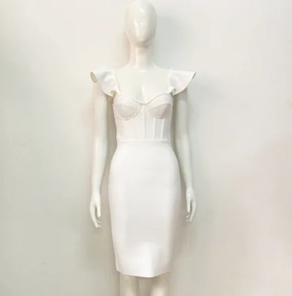 Elegant Solid Color Hip-Hugging Dress for Women