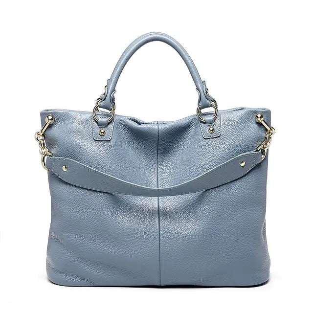 American Retro Cowhide Tote Bag for Women