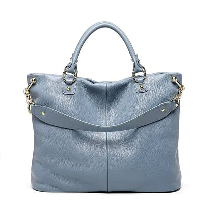 American Retro Cowhide Tote Bag for Women