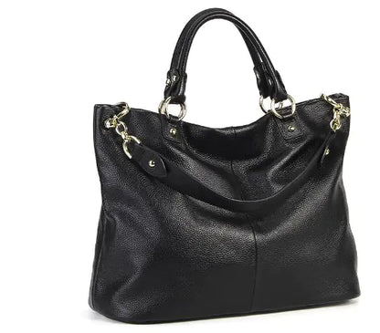 American Retro Cowhide Tote Bag for Women