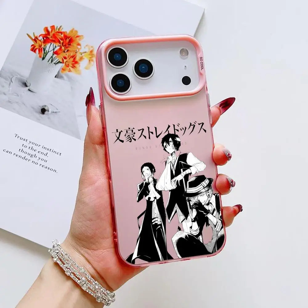 Anime B- Bungo S-Stray Dogs Phone Case For iPhone 17 16 15 14 13 12 11 Pro Max Air Matte Laser Aurora Shockproof Funda