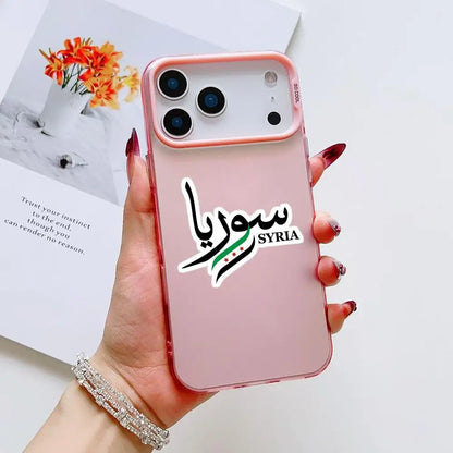 new Flag Syria Design Phone Case For iPhone 17 16 15 14 13 12 11 Pro Max Air Matte Laser Aurora Shockproof Phone Case