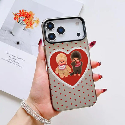 Vute Cartoon M-Monchhichi Phone Case For IPhone 17 16 15 14 13 12 11 Pro Max Air Matte Laser Aurora Shockproof Phone Case
