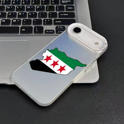 new Flag Syria Design Phone Case For iPhone 17 16 15 14 13 12 11 Pro Max Air Matte Laser Aurora Shockproof Phone Case