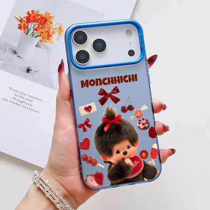 Vute Cartoon M-Monchhichi Phone Case For IPhone 17 16 15 14 13 12 11 Pro Max Air Matte Laser Aurora Shockproof Phone Case