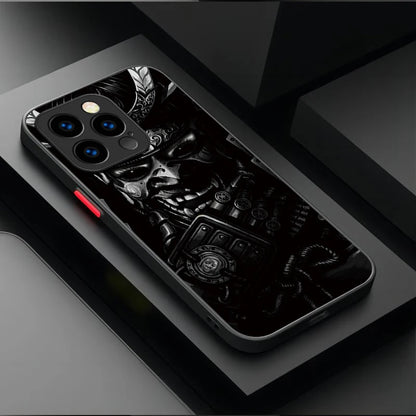 Samurai Hannya Mask Ghost Printing Phone Case For iPhone 17 Air 15 16E 16 Plus 14 13 12 11 Pro Max XR X XS Max SE 2020 Cover