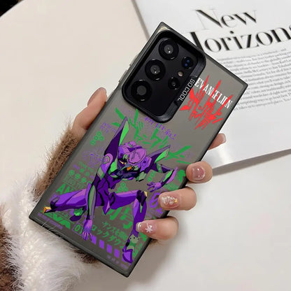 Anime E-Evangelion 01 Phone Case For Samsung Galaxy S25 Edge S24 S23 S22 S21 S20 Ultra Silicone Colorful Silver Phone Case