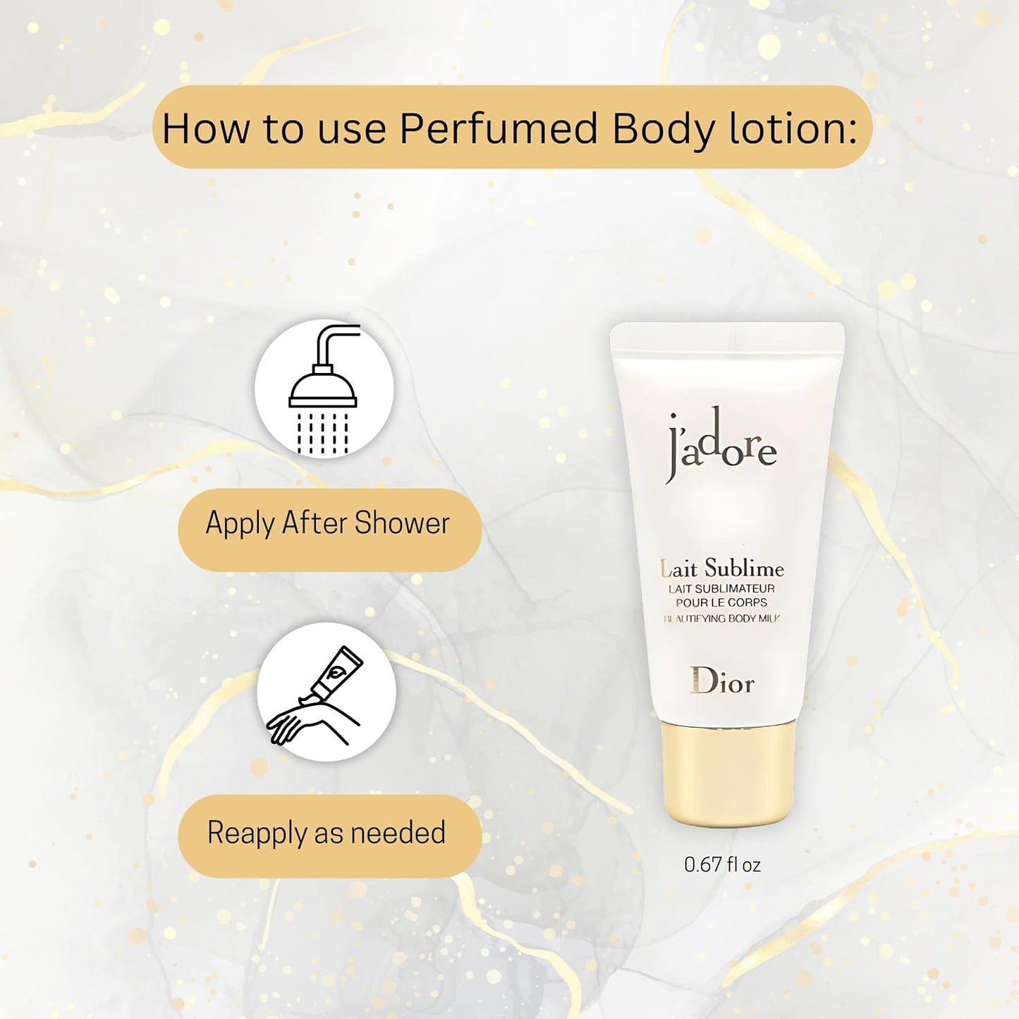 J'Adore Perfume for Women Mini Fragrance Gift Set EDP & Body Lotion Duo Travel Set