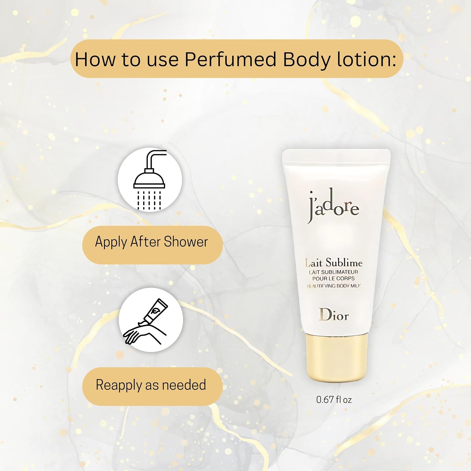 J'Adore Perfume for Women Mini Fragrance Gift Set EDP & Body Lotion Duo Travel Set