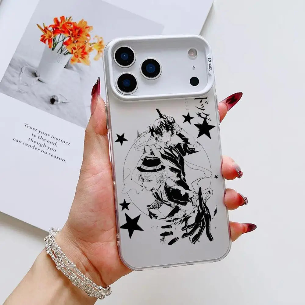 Anime B- Bungo S-Stray Dogs Phone Case For iPhone 17 16 15 14 13 12 11 Pro Max Air Matte Laser Aurora Shockproof Funda