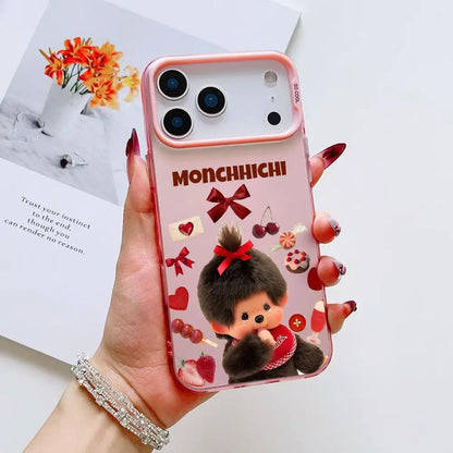 Vute Cartoon M-Monchhichi Phone Case For IPhone 17 16 15 14 13 12 11 Pro Max Air Matte Laser Aurora Shockproof Phone Case