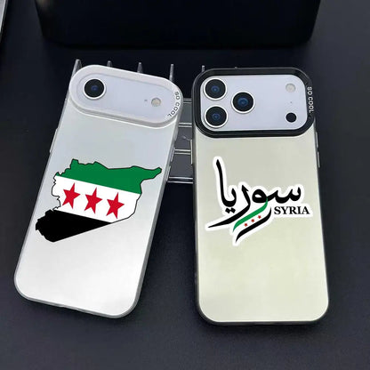 new Flag Syria Design Phone Case For iPhone 17 16 15 14 13 12 11 Pro Max Air Matte Laser Aurora Shockproof Phone Case