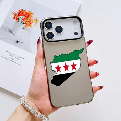 new Flag Syria Design Phone Case For iPhone 17 16 15 14 13 12 11 Pro Max Air Matte Laser Aurora Shockproof Phone Case