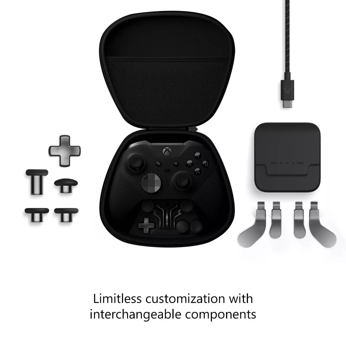 XBOX Elite Wireless Controller Series 2 – XBOX Series X|S, XBOX One, and Windows Devices - Black