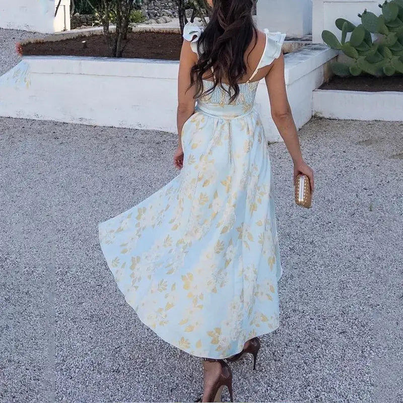 2023 Summer Fashion Elegant Floral Maxi Dress for Women