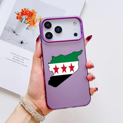 new Flag Syria Design Phone Case For iPhone 17 16 15 14 13 12 11 Pro Max Air Matte Laser Aurora Shockproof Phone Case